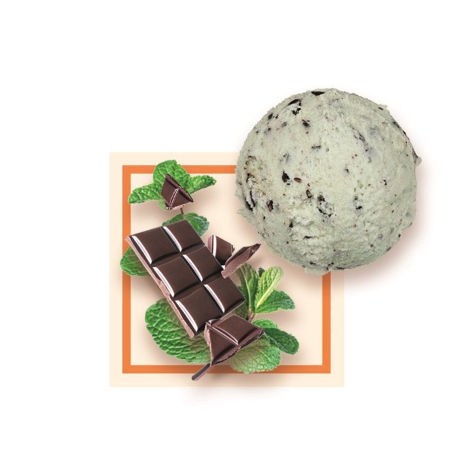 Glace menthe chocolat artisanale