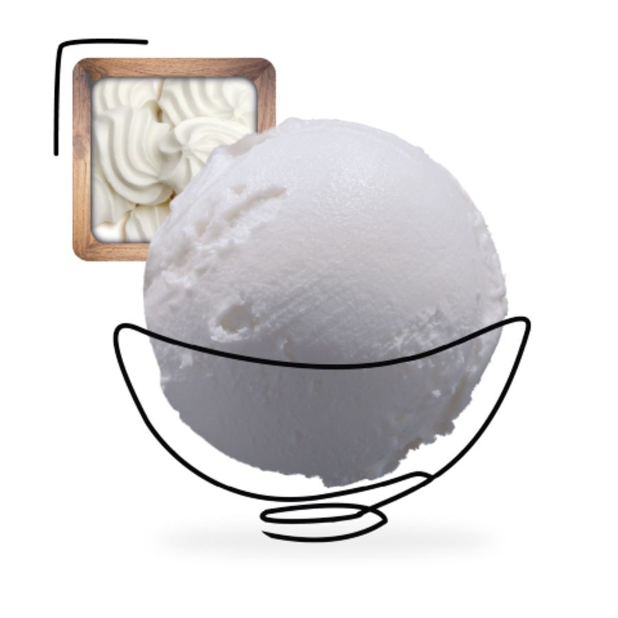 Glace meringue artisanale