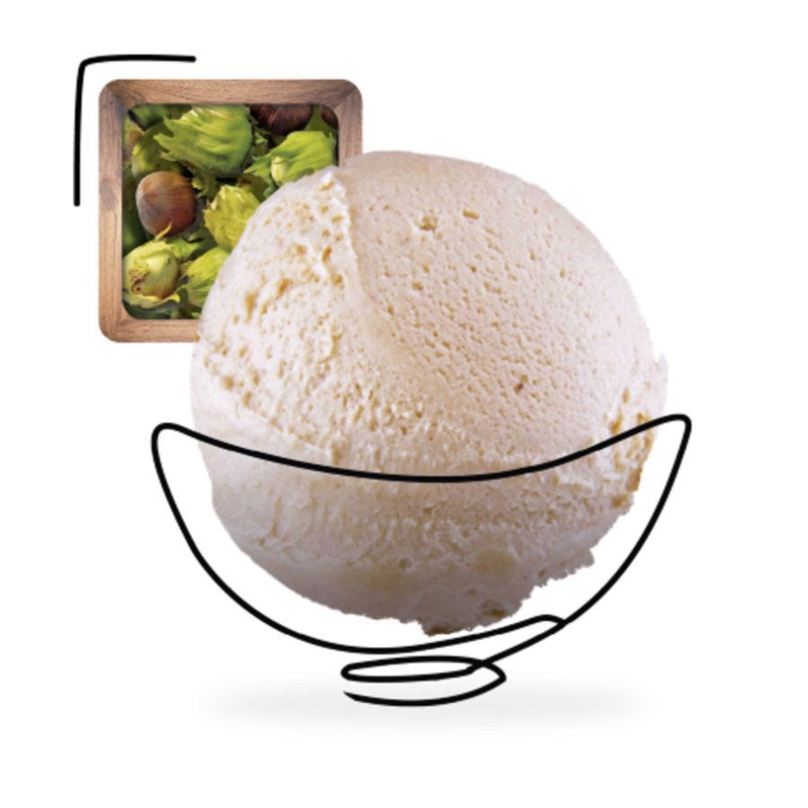 Glace noisette artisanale