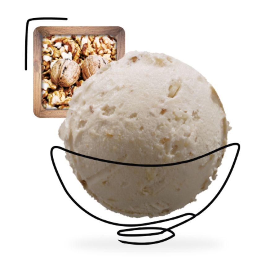 Glace noix artisanale