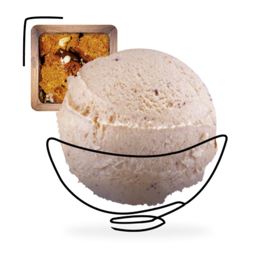 Glace pain d'épices d'Alsace artisanale