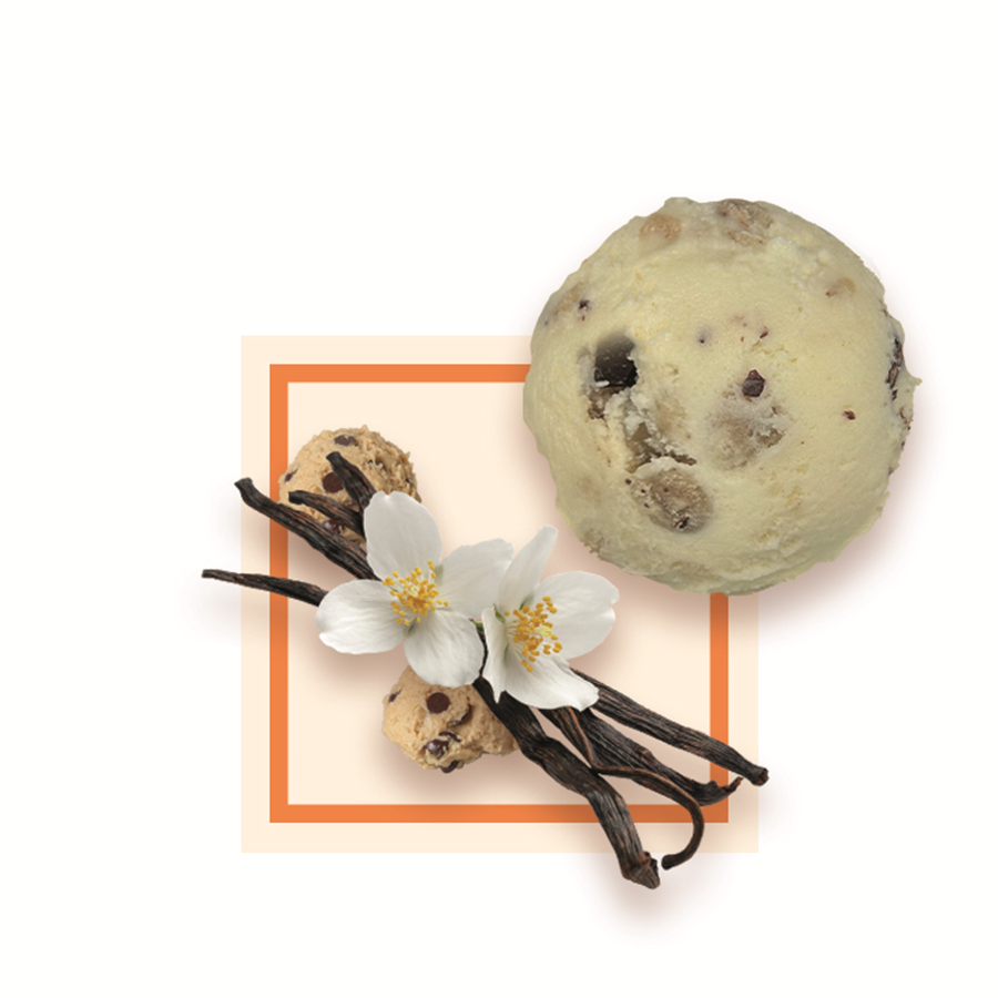 Glace vanille cookie dough artisanale 2,5 L