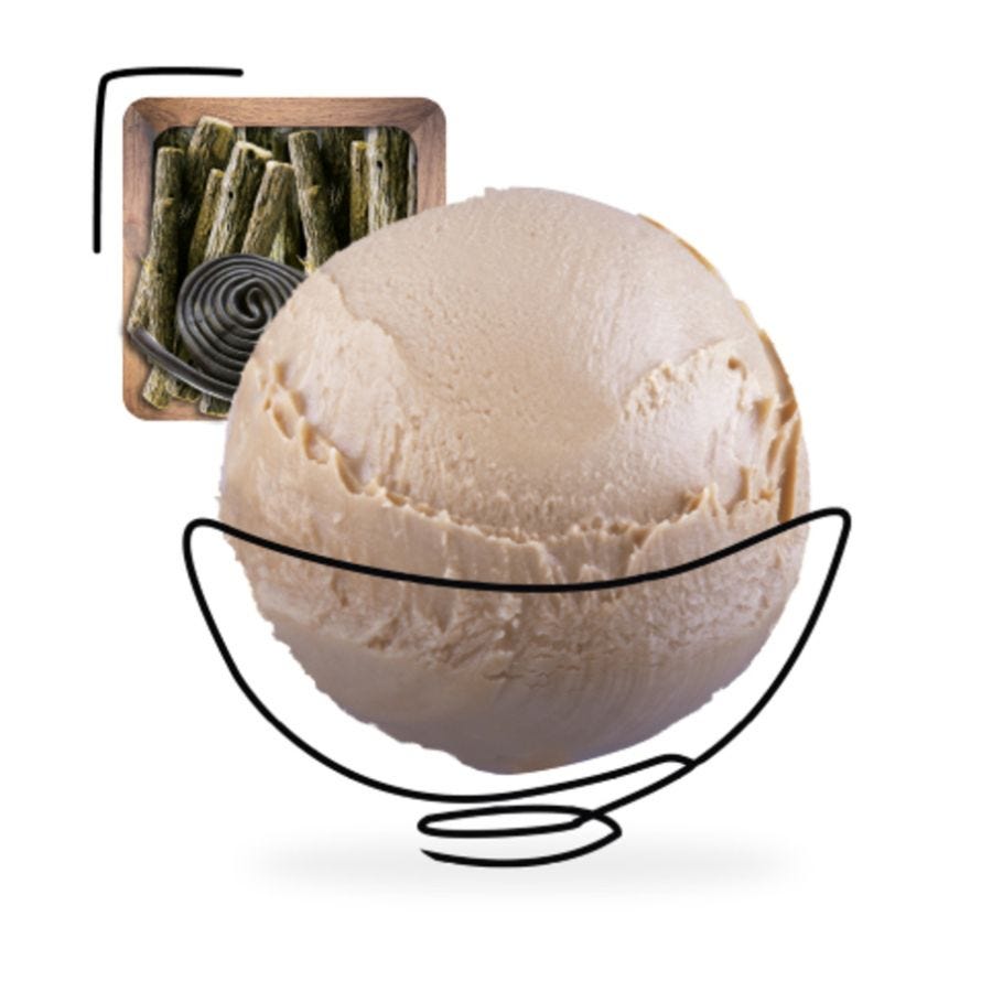 Glace réglisse artisanale