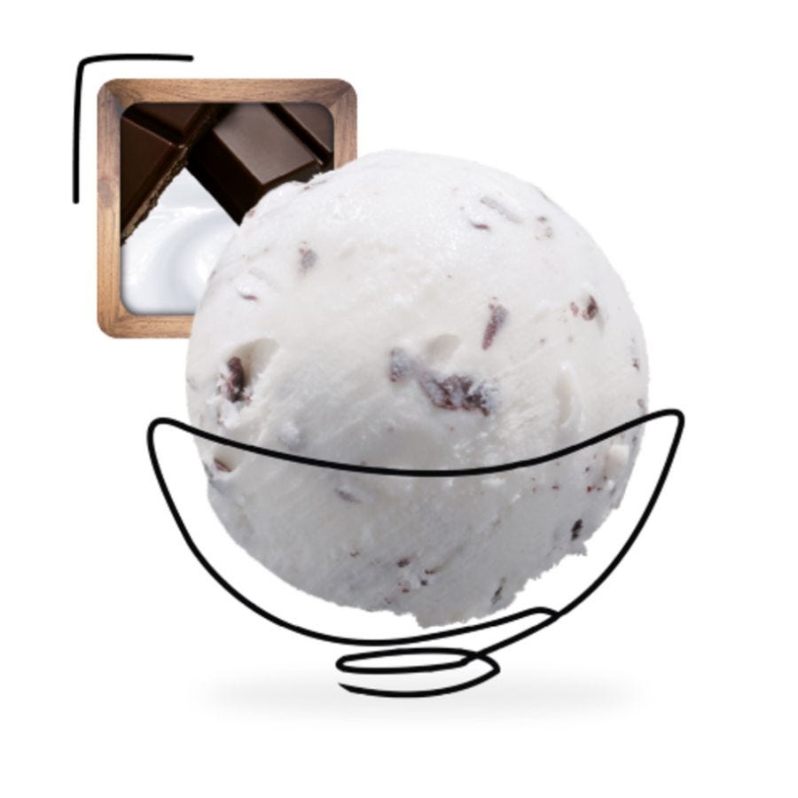Glace stracciatella artisanale