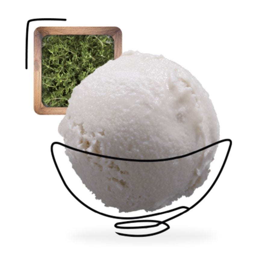 Glace thym artisanale