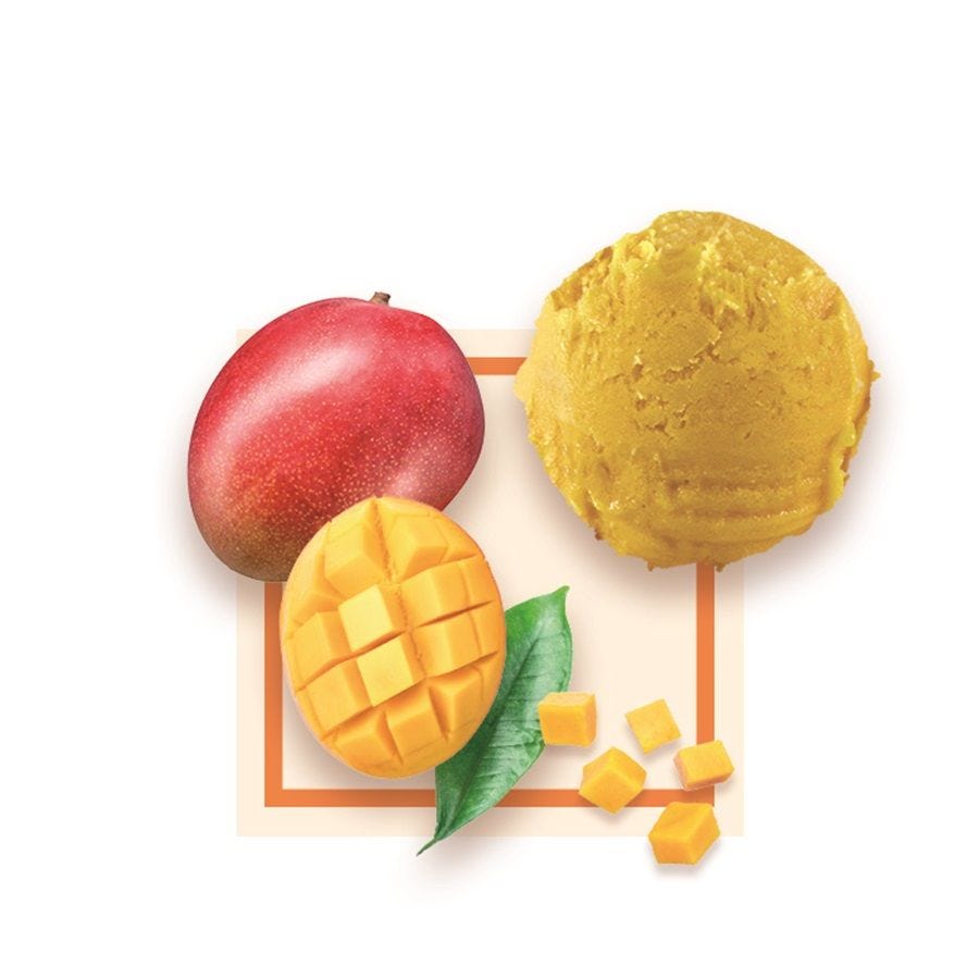 Sorbet plein fruit mangue Alphonso - Totapuri artisanal