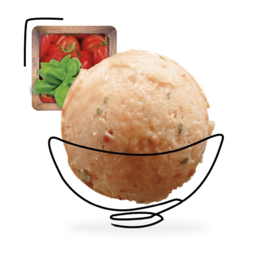 Sorbet tomate basilic artisanal