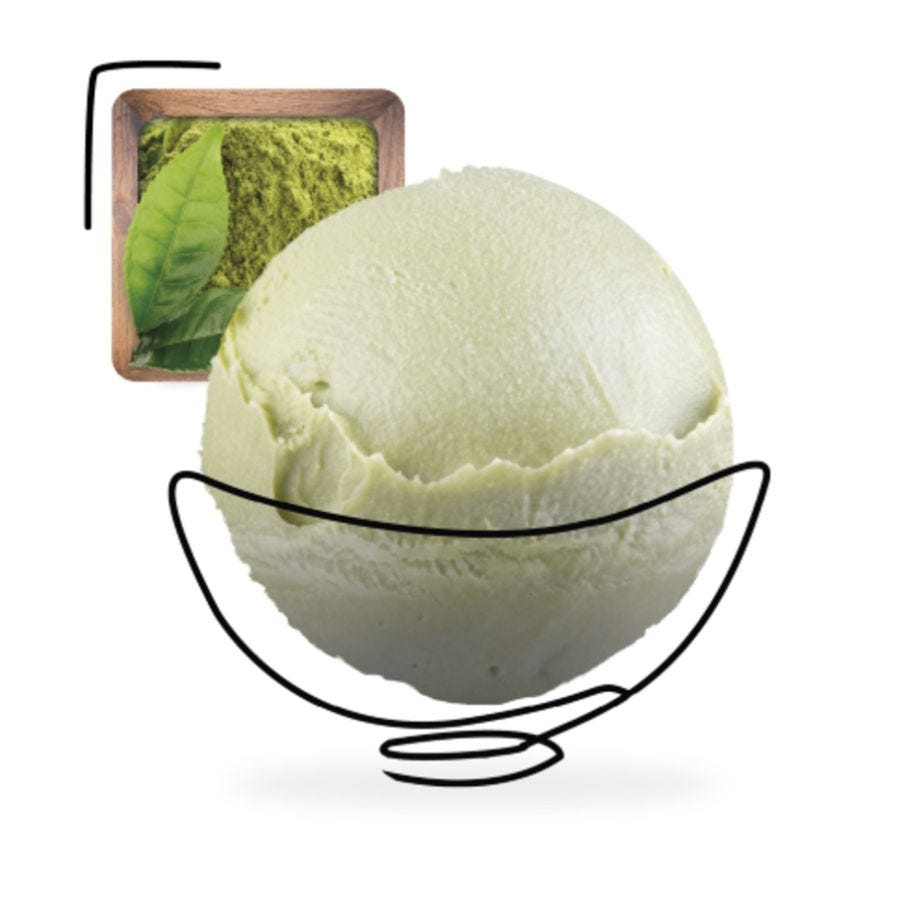 Glace thé vert matcha artisanale
