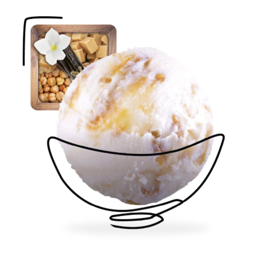 Glace vanille macadamia artisanale