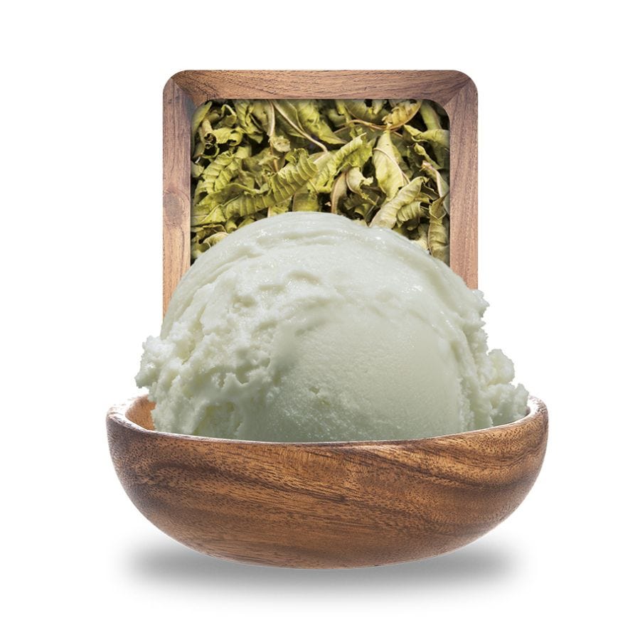 Glace alcool de verveine artisanale