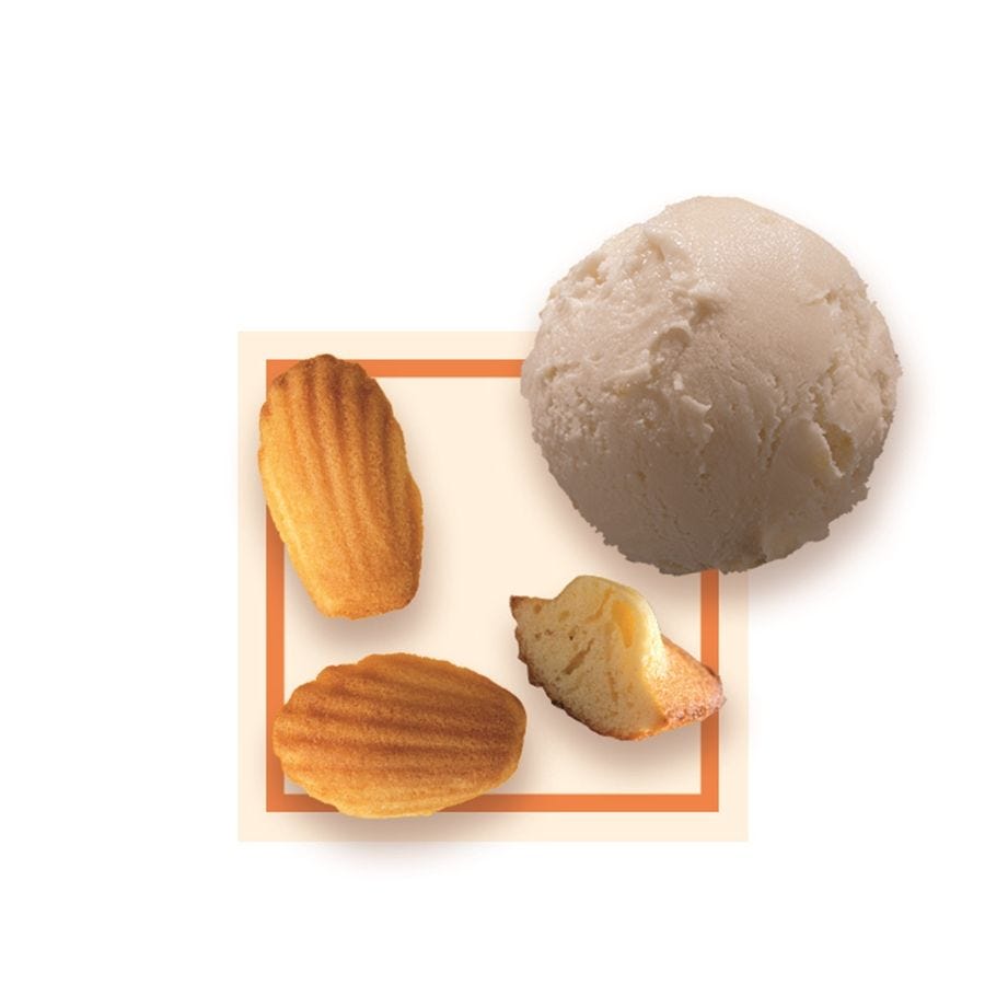 Glace madeleine de Commercy artisanale