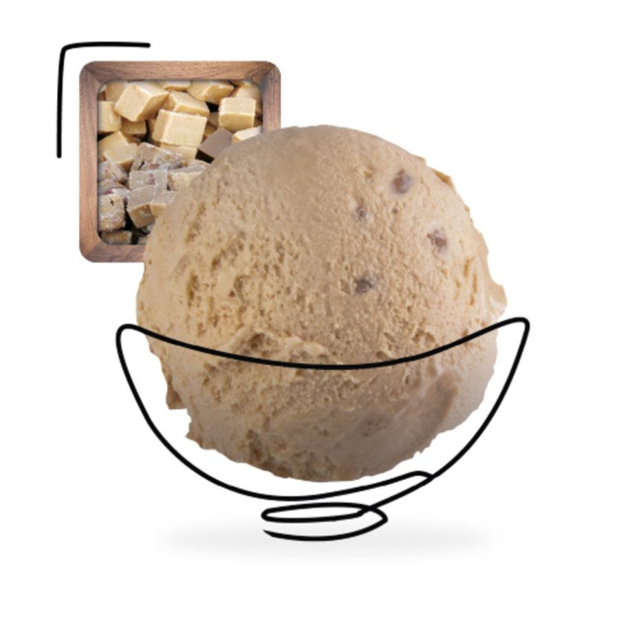 Glace caramel beurre Isigny AOP artisanale