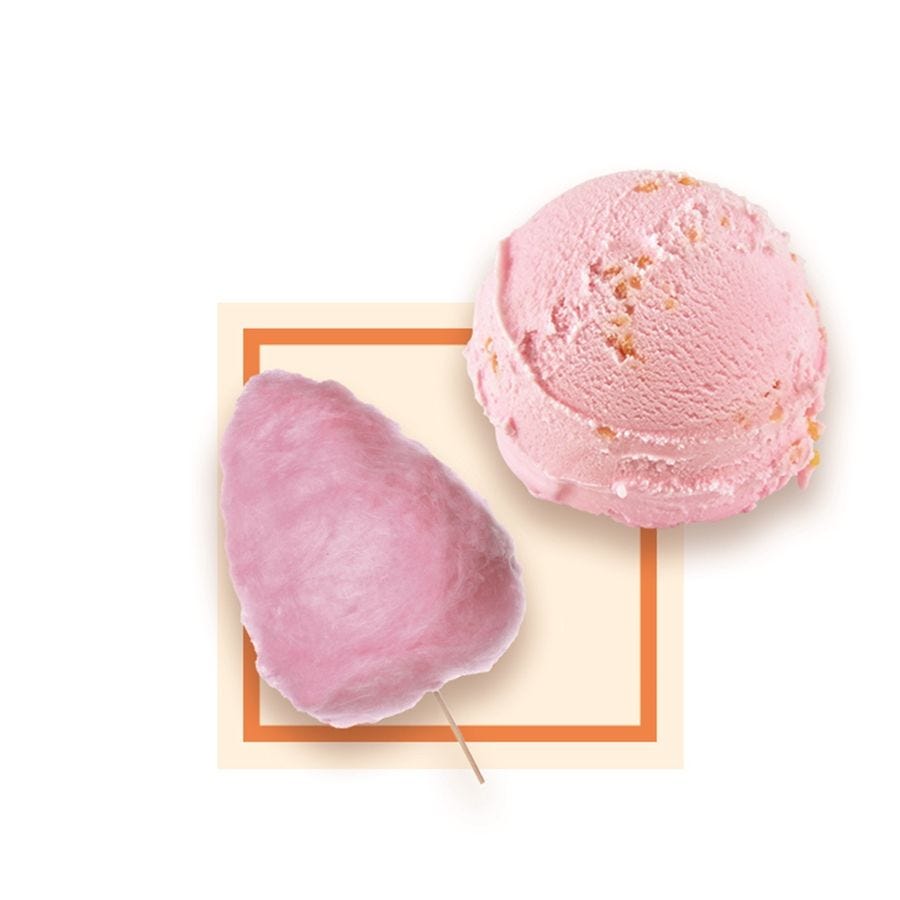 Glace barbe à papa artisanale 2,5 l