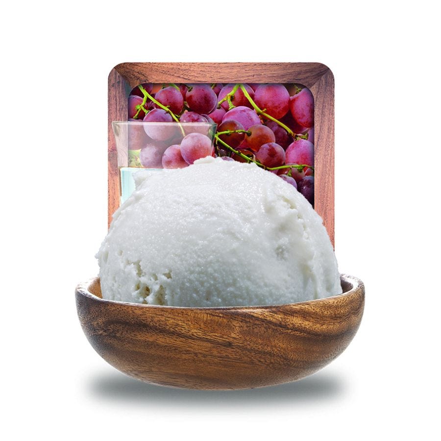 Sorbet au Vieux Marc de Bourgogne artisanal