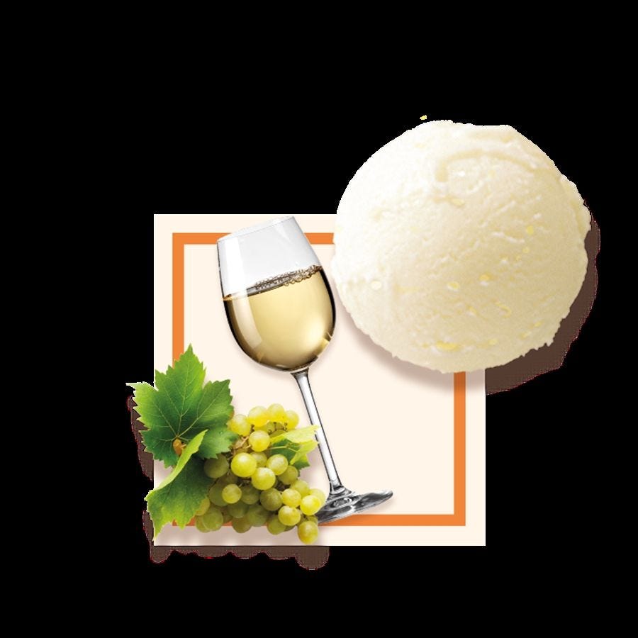 Sorbet au Vieux Marc de Bourgogne artisanal