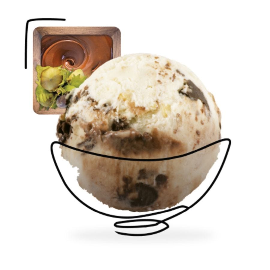 Glace barre choco nuts artisanale