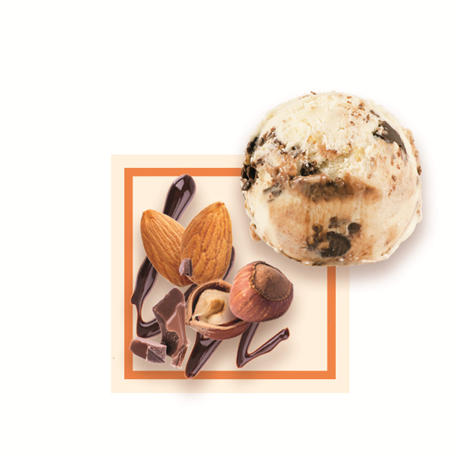 Glace barre choco nuts artisanale
