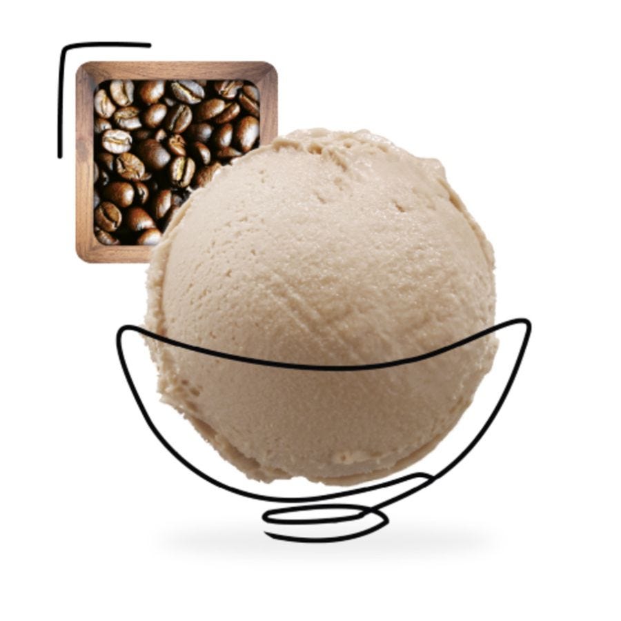 Glace café artisanale spécial glacier