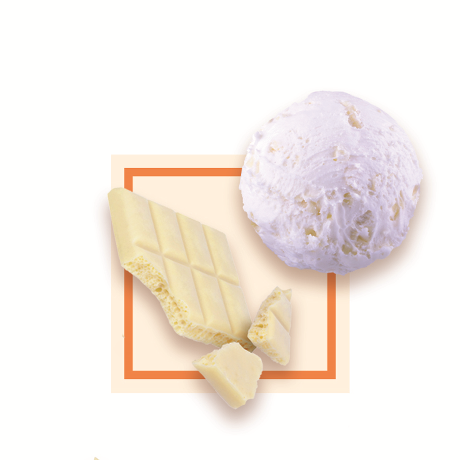 Glace chocolat blanc artisanale spécial glacier