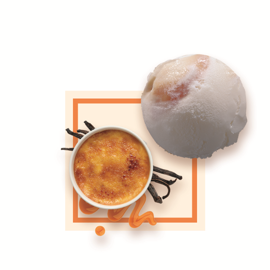 Glace crème brûlée artisanale spécial glacier