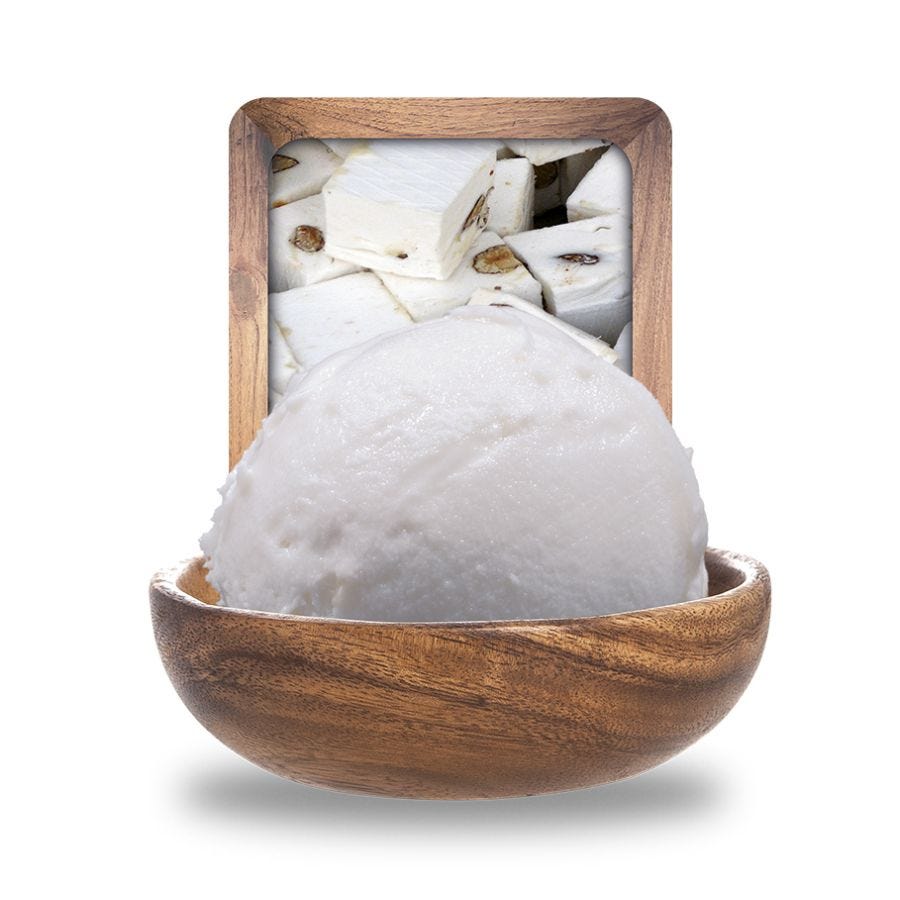 Glace nougat artisanale spécial glacier