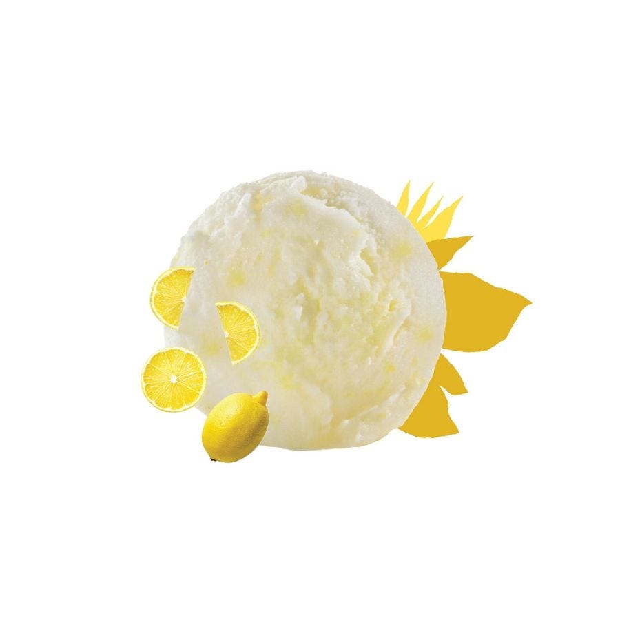 Sorbet plein fruit citron