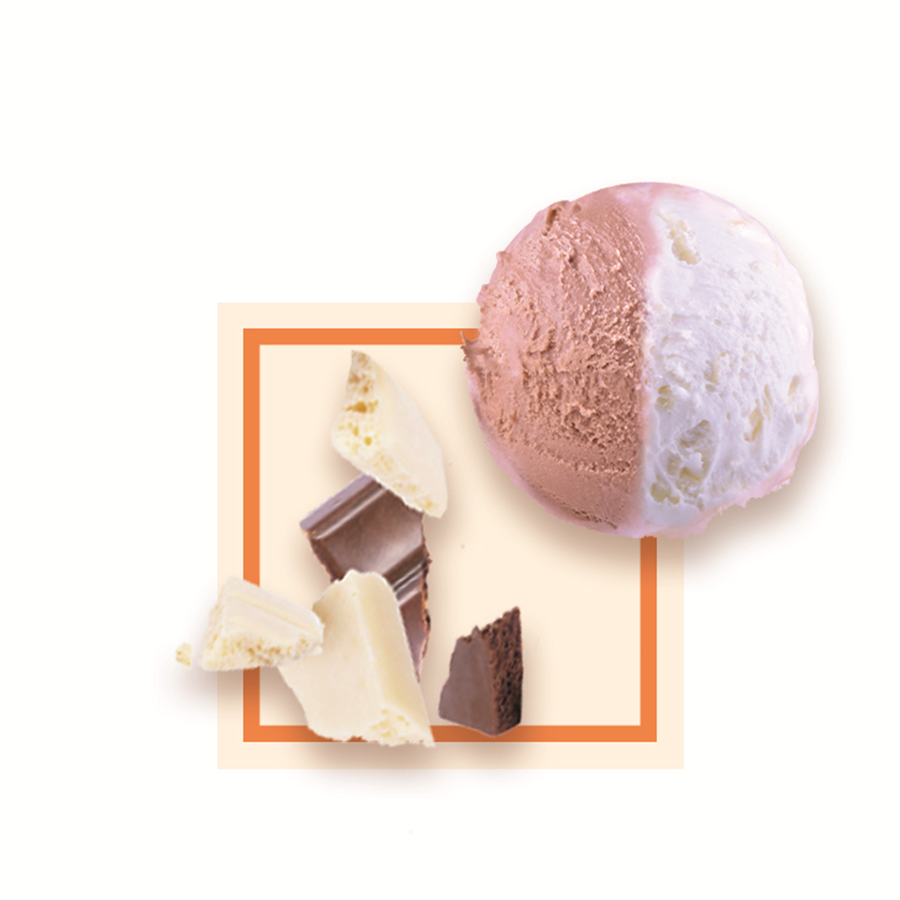 Glace duo chocolat artisanale spécial glacier