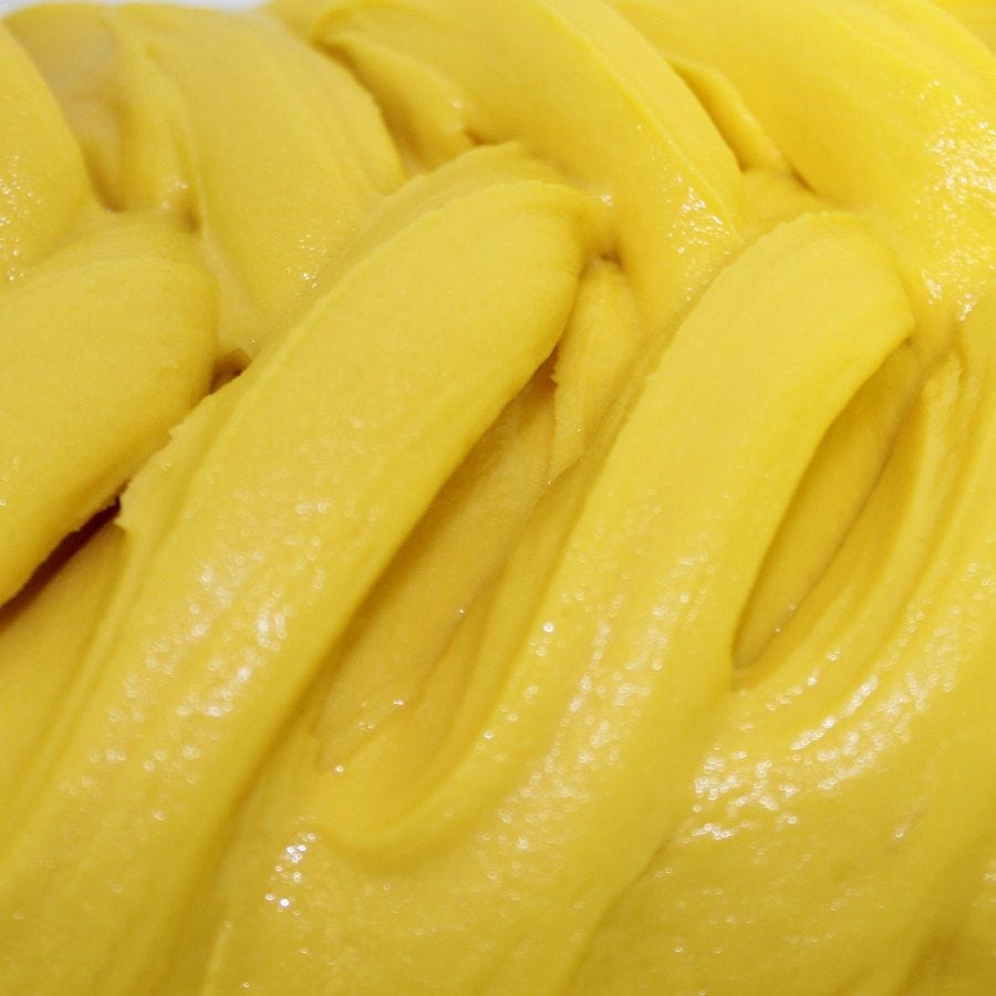 Sorbet plein fruit citron façonné artisanal