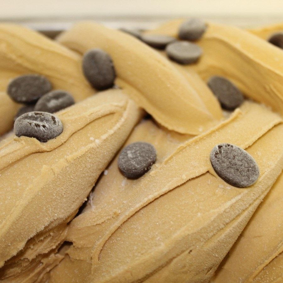 Glace café façonnée artisanale