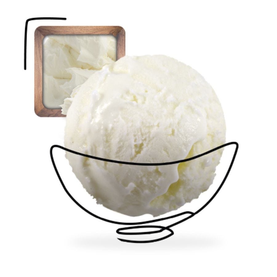 Glace mascarpone artisanale spécial glacier