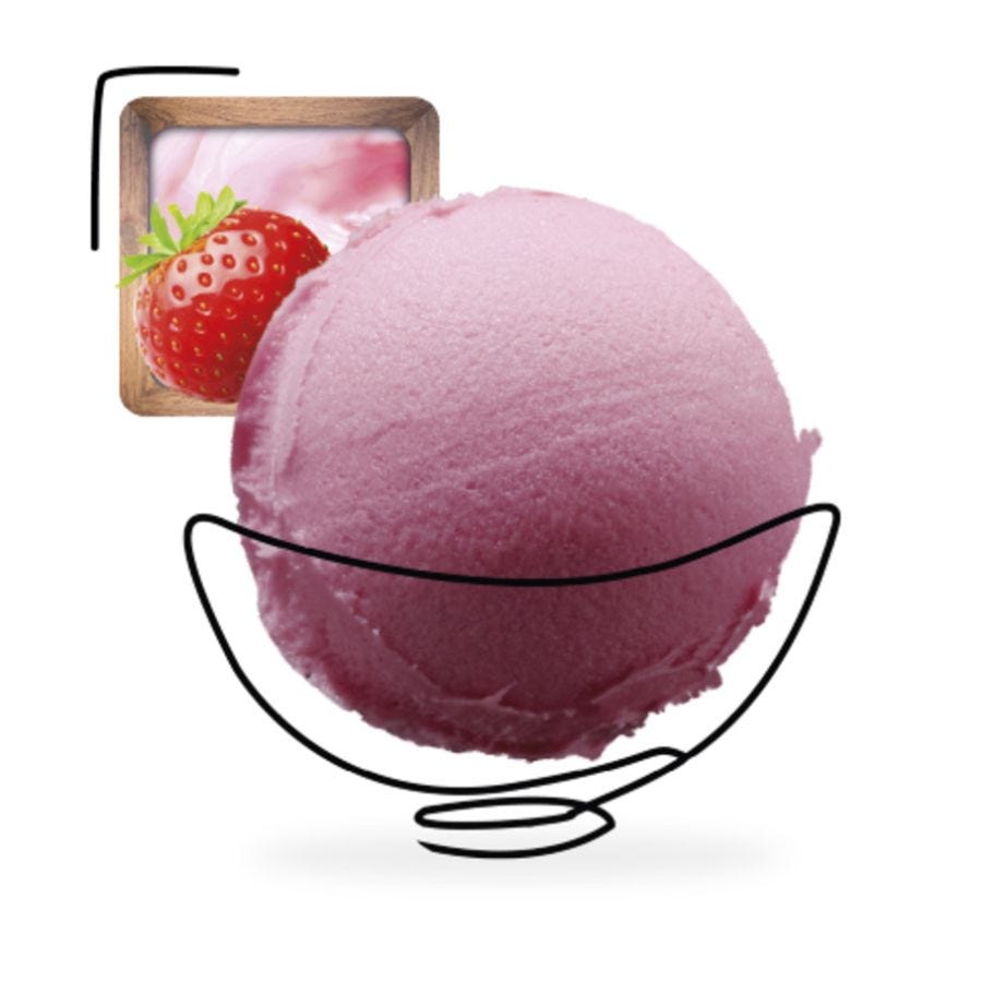 Glace fraise artisanale