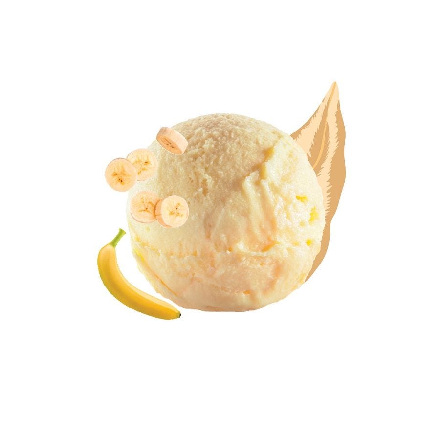 Crème glacée banane 