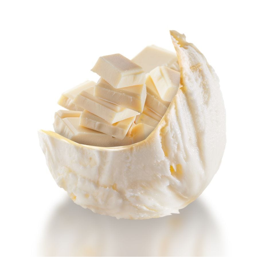 Crème glacée chocolat blanc