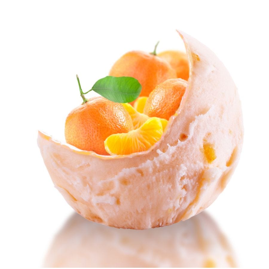 Sorbet plein fruit mandarine