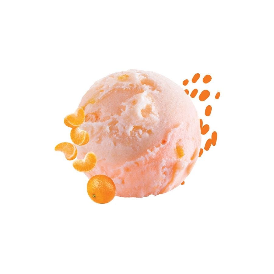 Sorbet plein fruit mandarine 