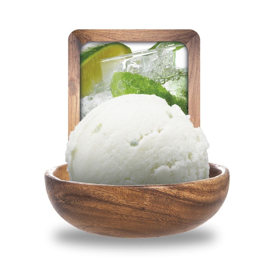 Sorbet mojito artisanal