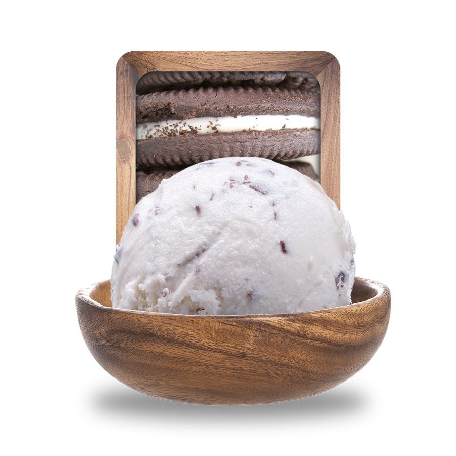 Glace american biscuit artisanale