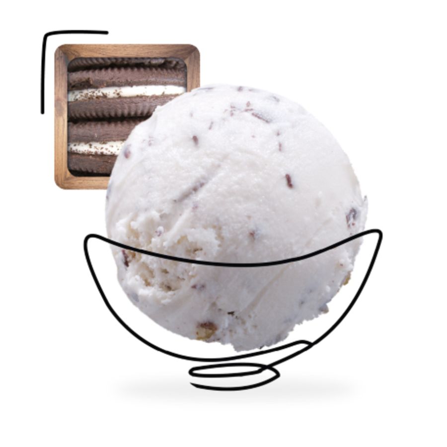 Glace american biscuit artisanale