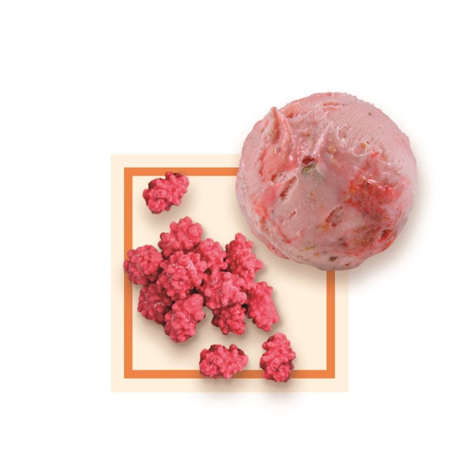 Glace praline rose artisanale