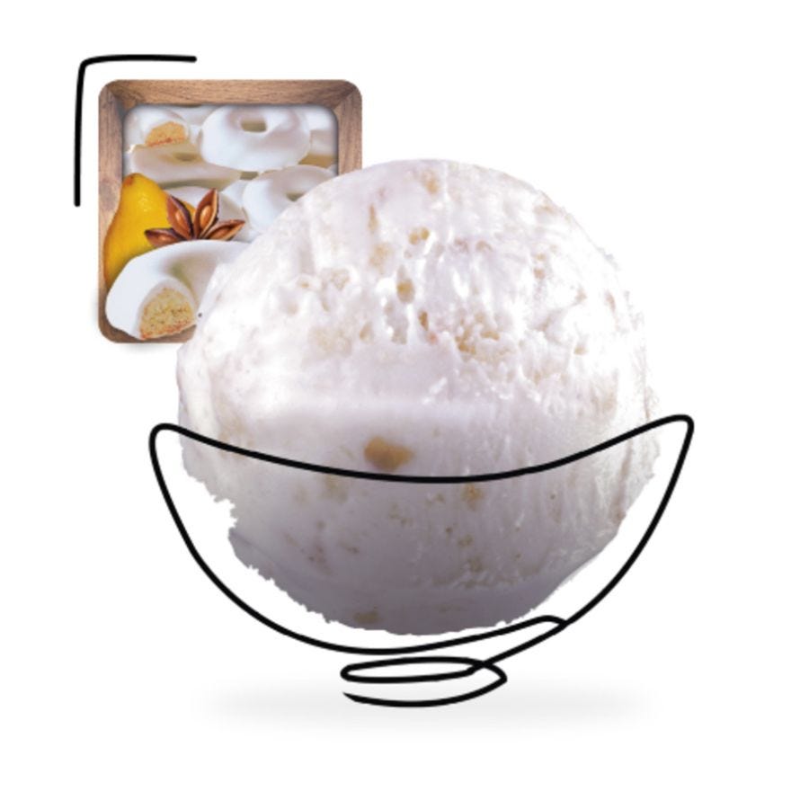 Glace rousquille artisanale