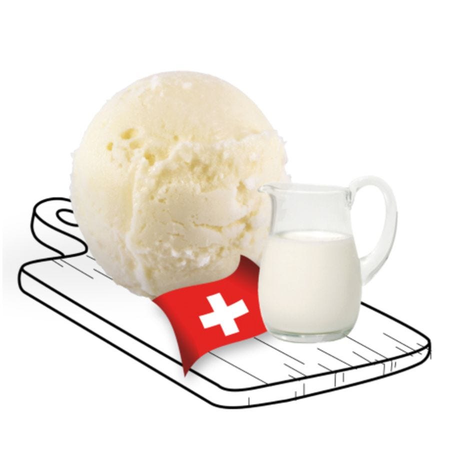 Glace crème de gruyère artisanale