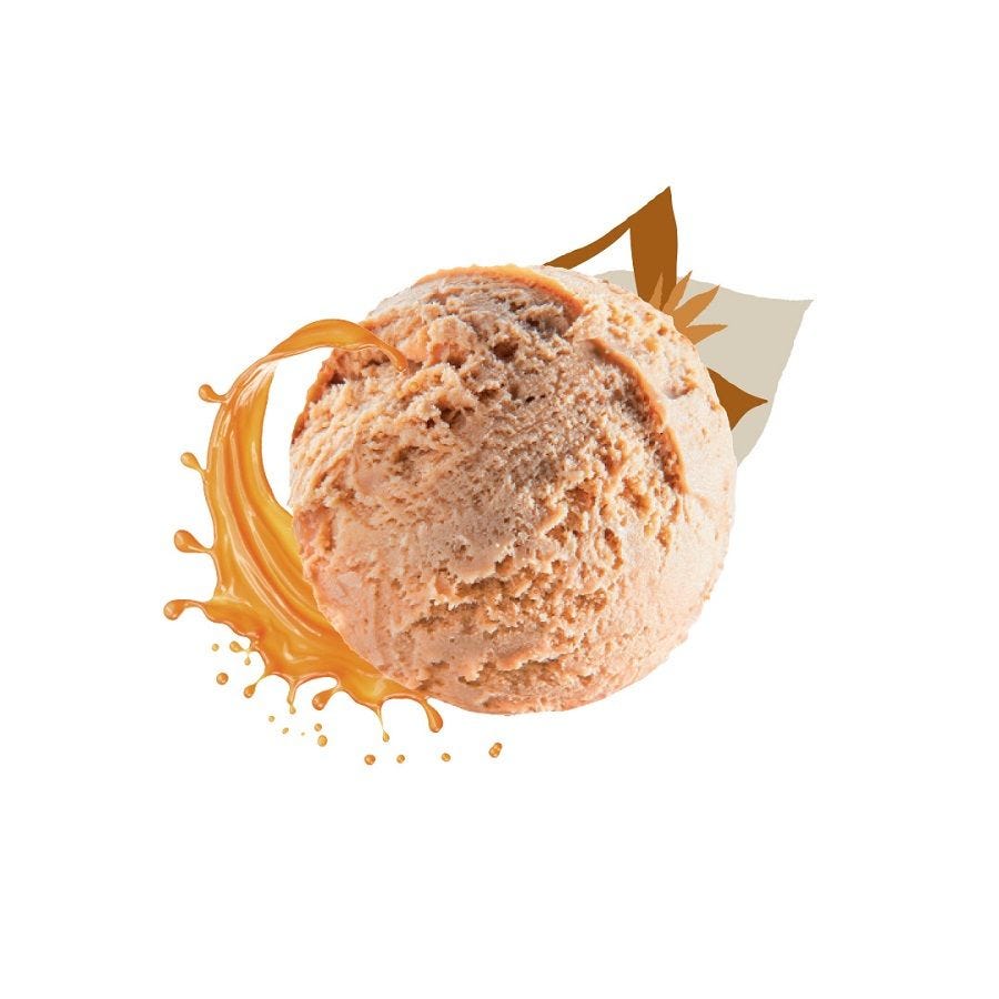 Crème glacée caramel beurre sale