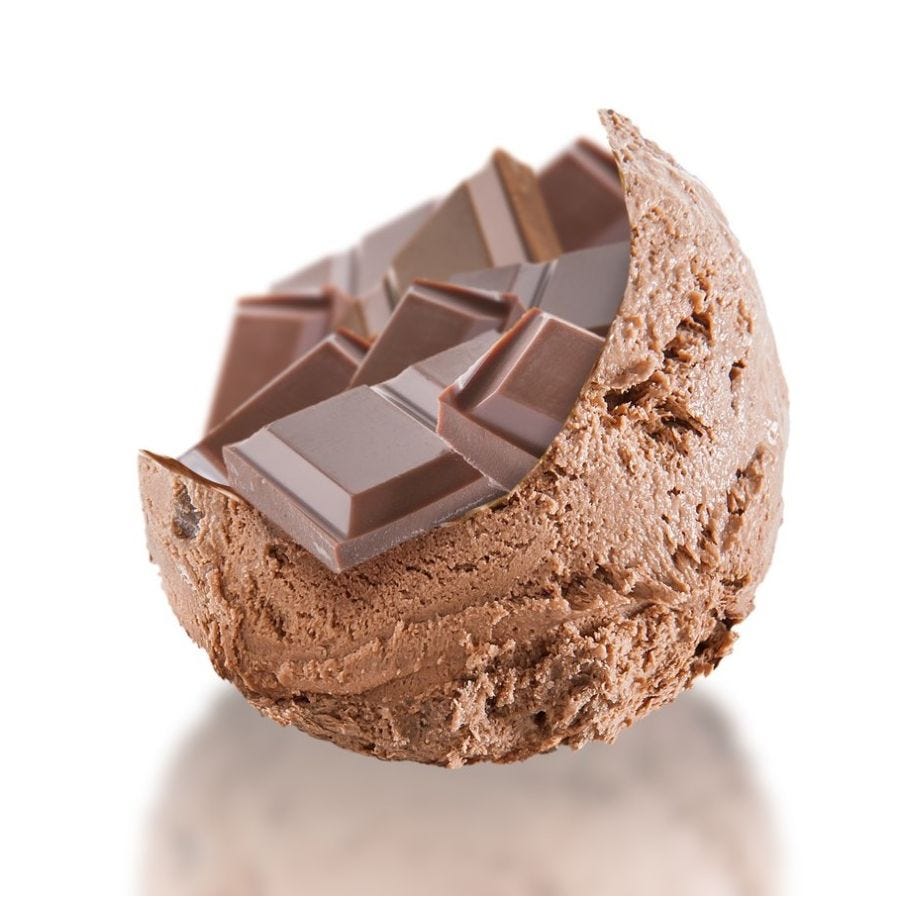 Crème glacée chocolat au lait