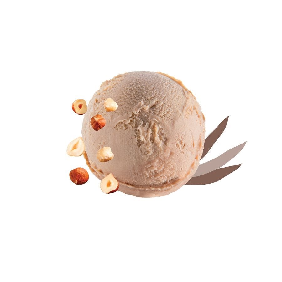 Crème glacée praliné
