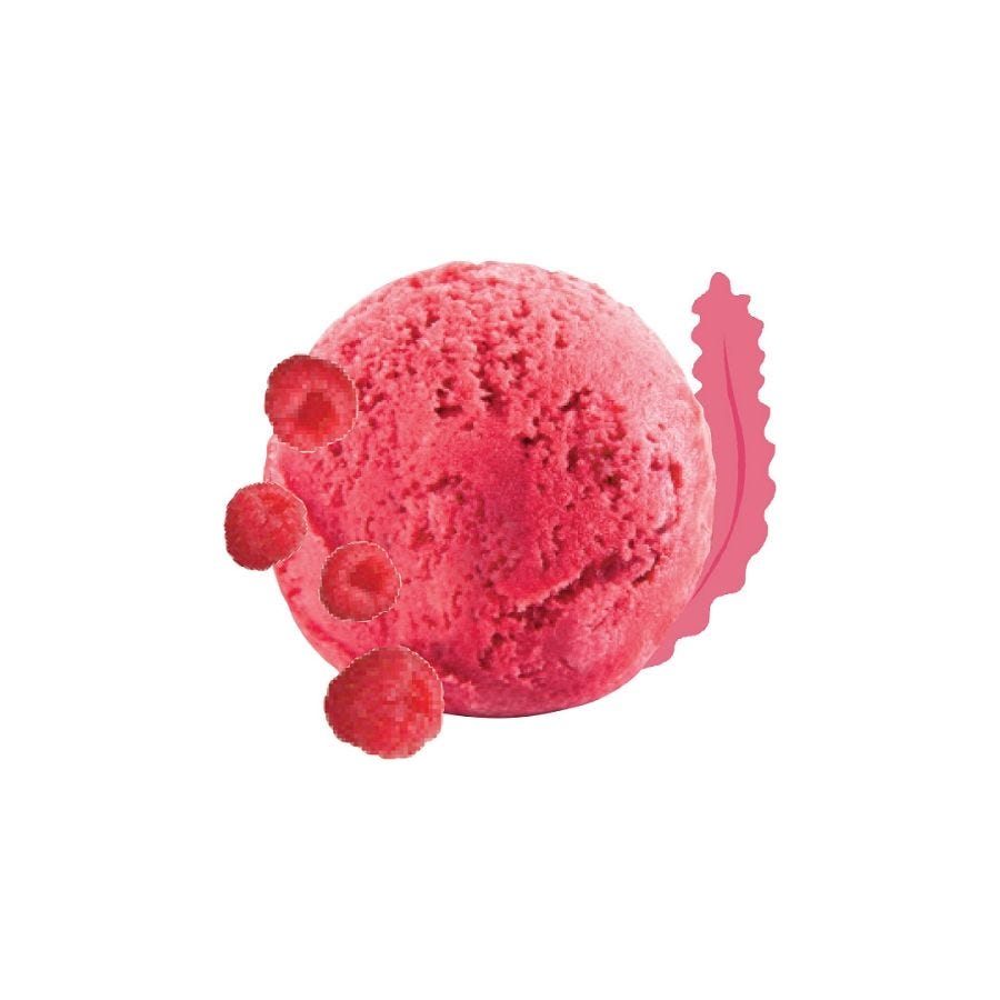 Sorbet plein fruit framboise