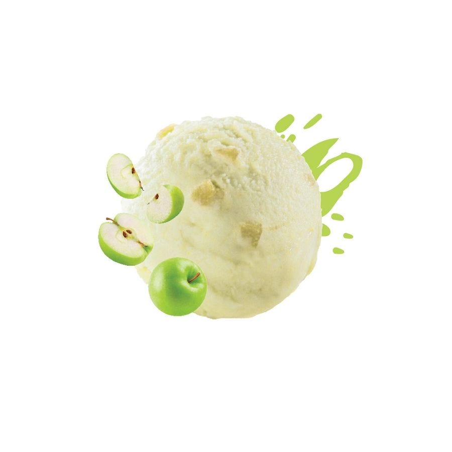 Sorbet plein fruit pomme verte