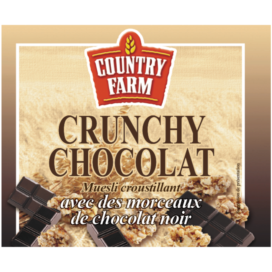 Muesli croustillant chocolat noir
