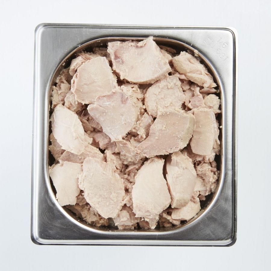 Morceaux de thon listao au naturel
