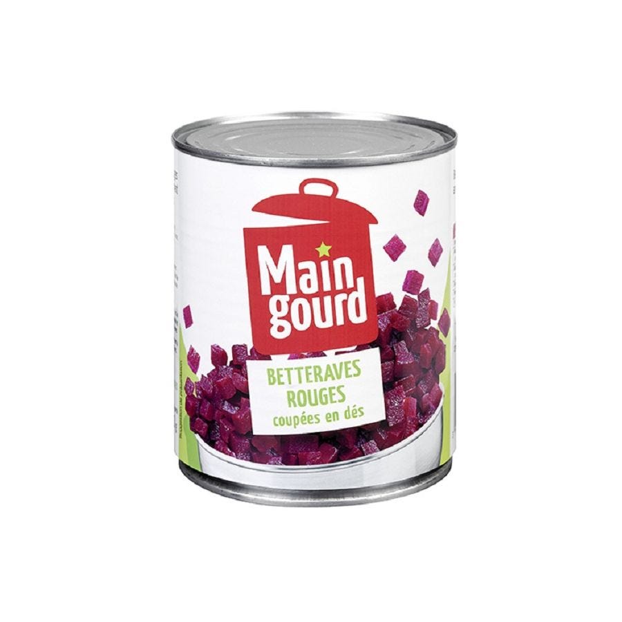 Betterave rouge en dés 4/4