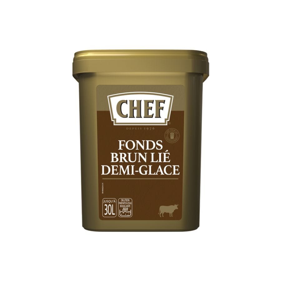 Fond brun lié demi-glacé